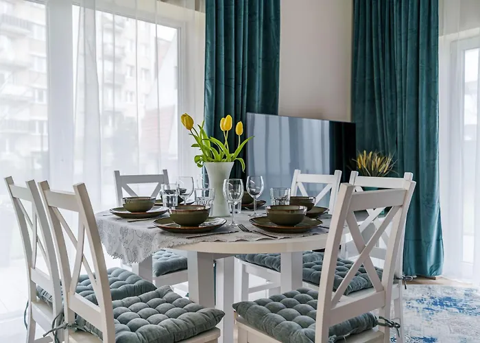 شقة Onshore Breeze By Aparo - Nowy Apartamentowiec, Ogrod, Taras, Ekspres Do Kawy, Bulwar Nadmorski, Plaza, Skwer Kosciuszki غدينيا